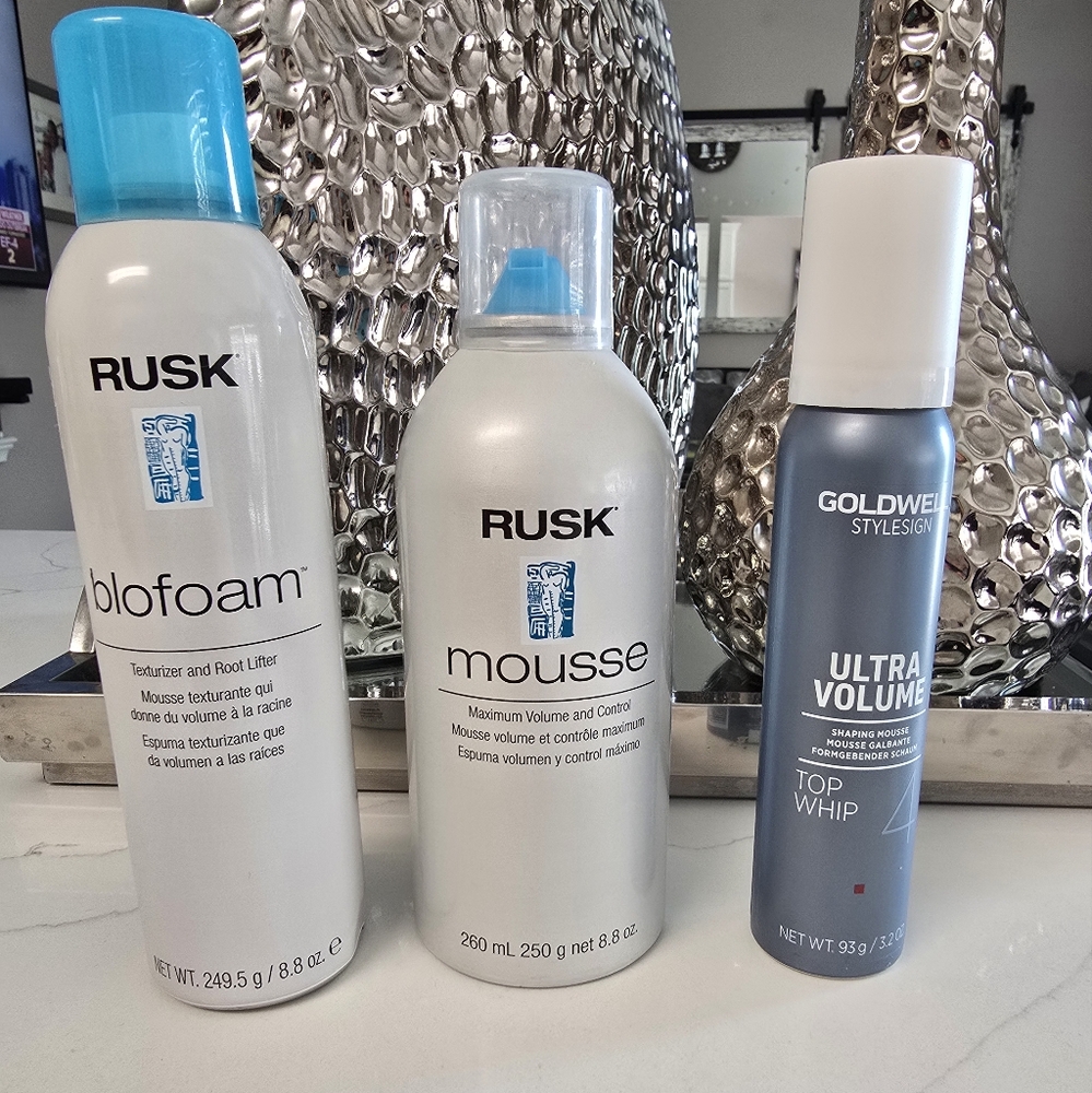 Rusk Hair Mousse and Volumizing Foam Set